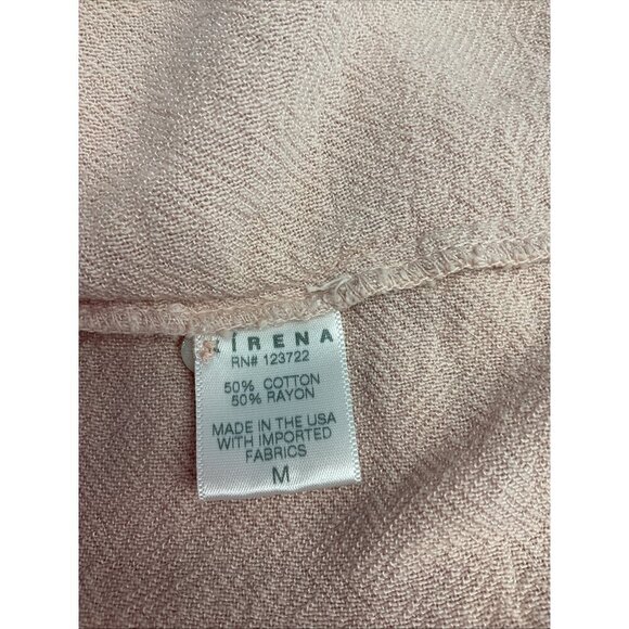 Xirena Textured Pink Button Down Shirt Career Minimalist USA Size M - Picture 7 of 9